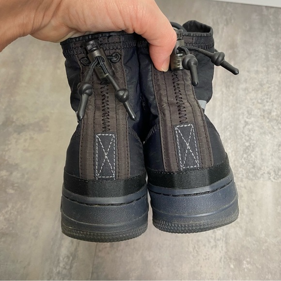 Nike Air Force 1 High Shell Sneakers in Black Graphite 7.5 - Picture 5 of 8